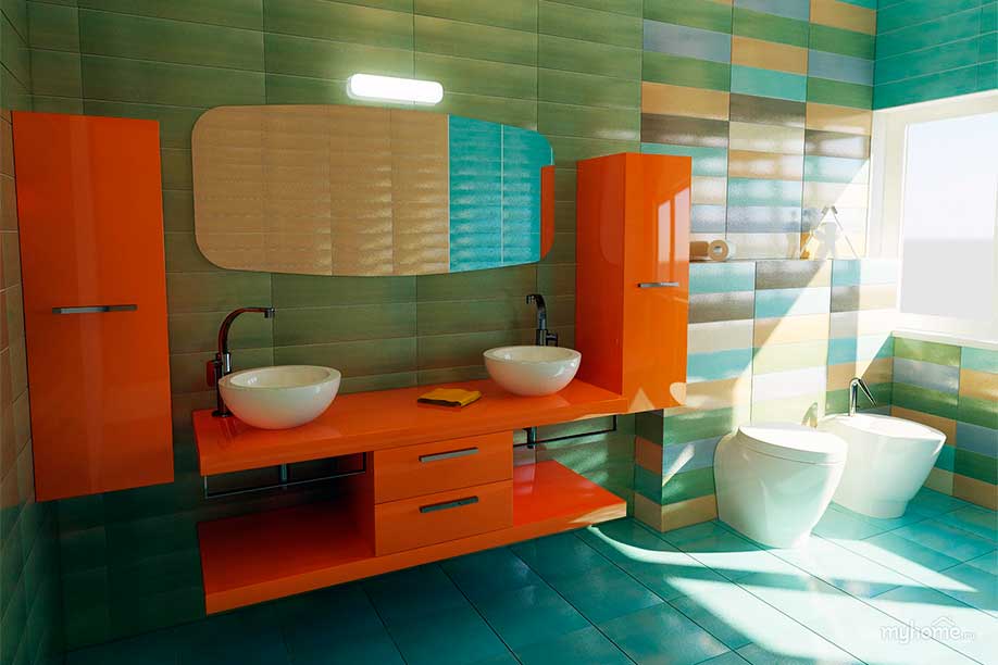 Ванная комната в стиле Авангард