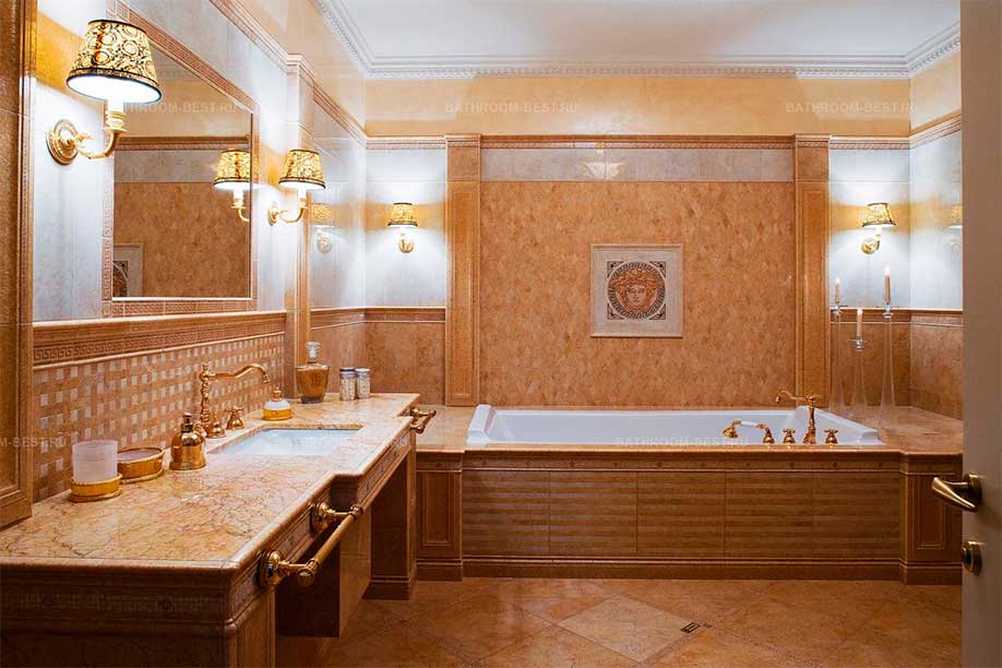 Классический стиль ванной комнаты